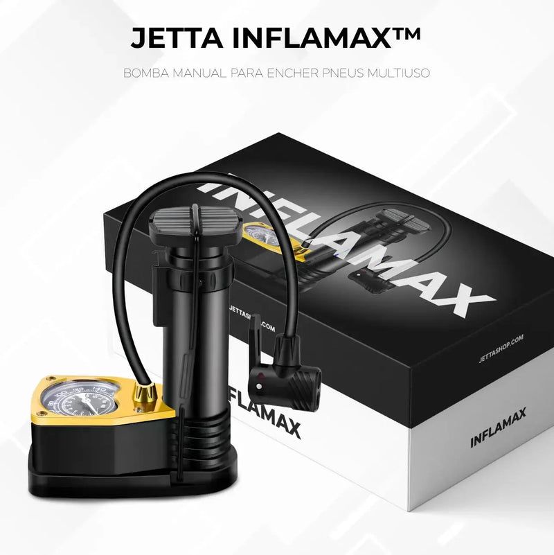 Bomba Manual para Encher Pneus Multiuso - Jetta InflaMax™ [PROMOÇÃO LIMITADA] lojasaruna