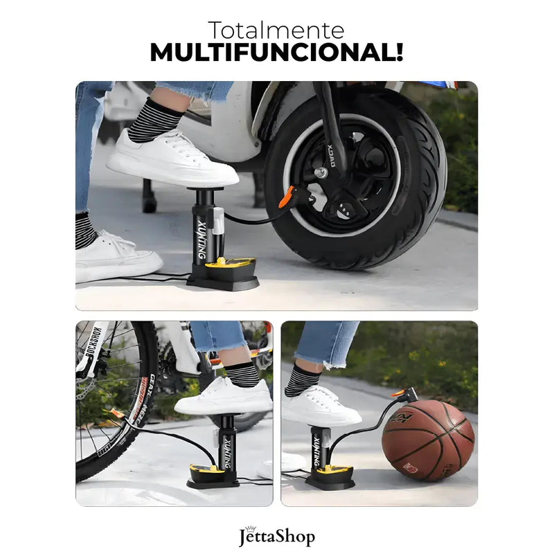 Bomba Manual para Encher Pneus Multiuso - Jetta InflaMax™ [PROMOÇÃO LIMITADA] lojasaruna