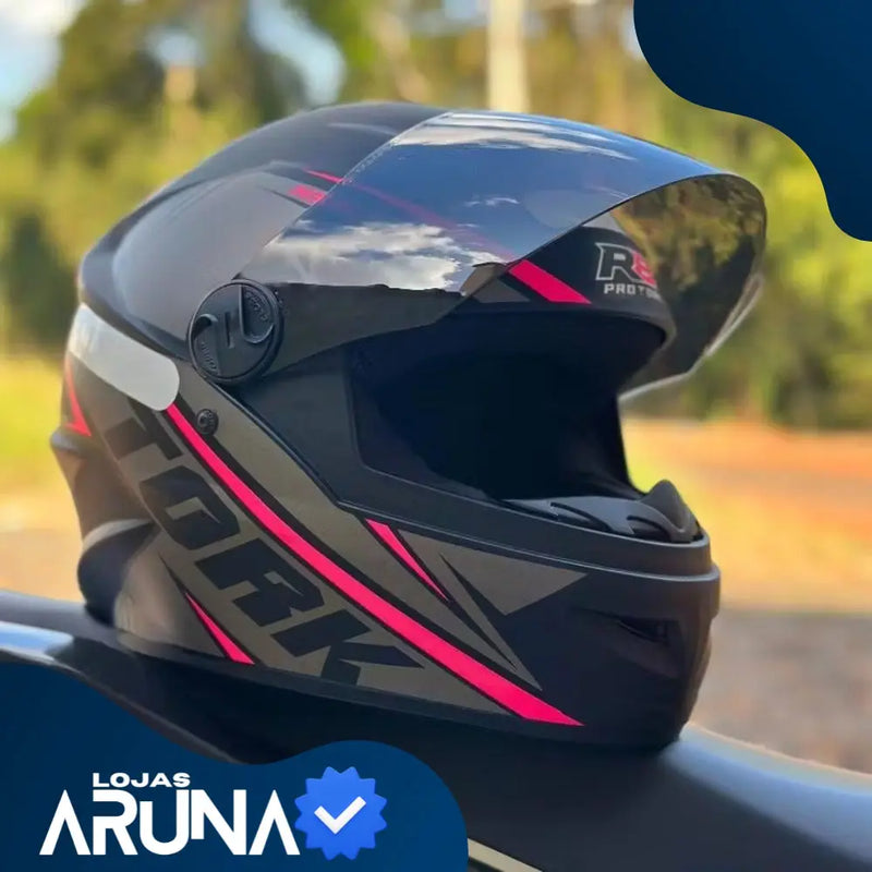 Capacete Moto Pro TorkMo™ Fechado Viseira Fumê [PROMOÇÃO] lojasaruna