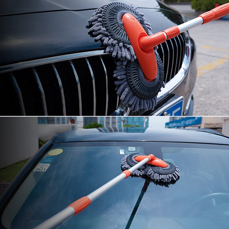 Escova de Lavagem de Carro Retrátil Camada Dupla lojasaruna