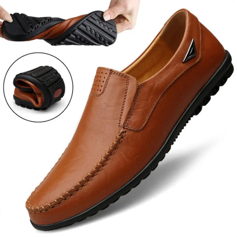 Mocassim Masculino de Couro Legítimo - Luxim lojasaruna