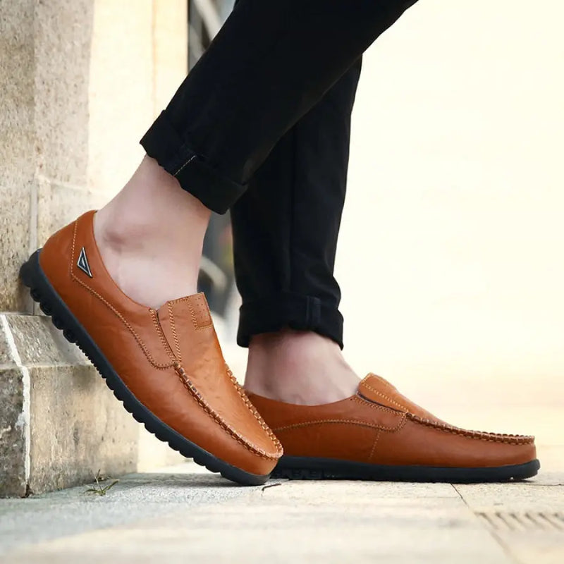 Mocassim Masculino de Couro Legítimo - Luxim lojasaruna