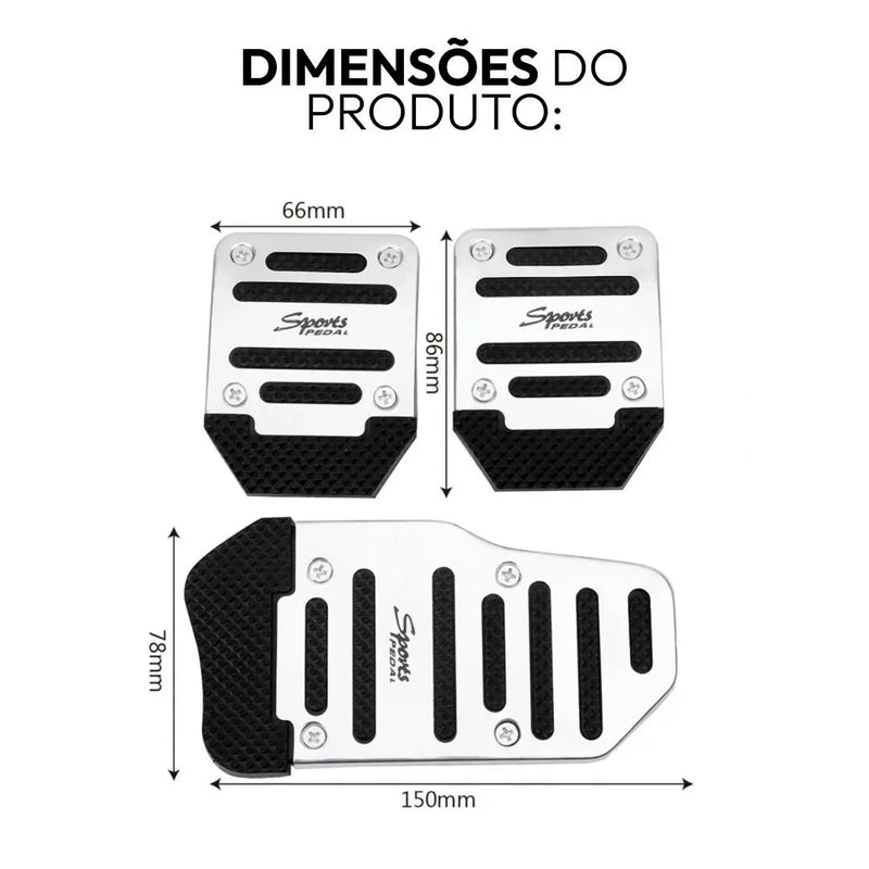 Pedal Car™️ - Pedal Automotivo Antiderrapante Universal ( ESTOQUE LIMITADO) lojasaruna