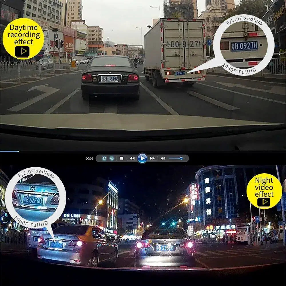 Retrovisor com Câmera de Ré e Gravação VisionMax lojasaruna