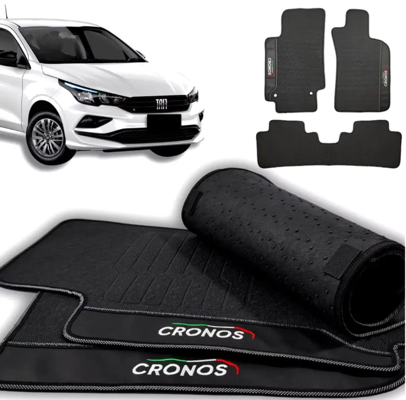 Tapete Borracha Premium CarLux™ Linha Fiat + Brinde (Oferta Exclusiva) lojasaruna