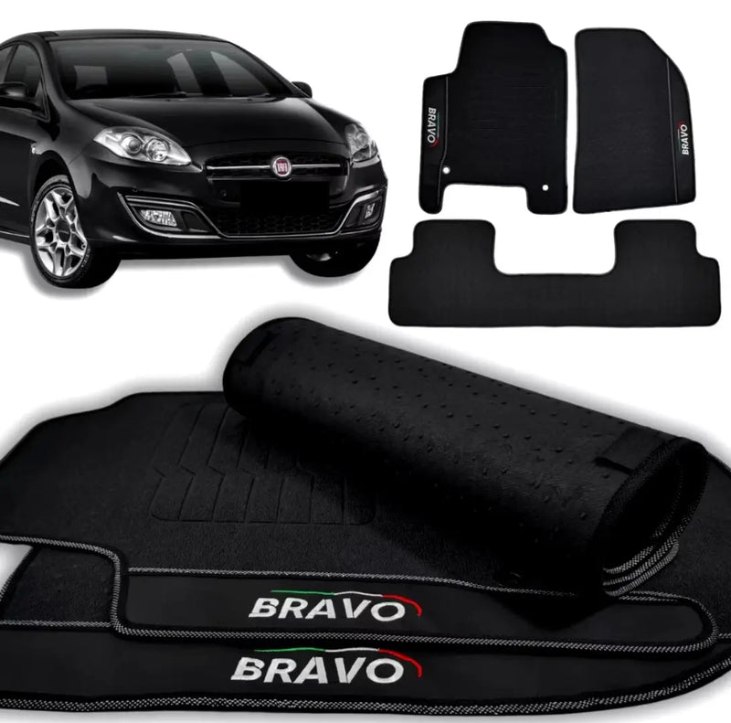 Tapete Borracha Premium CarLux™ Linha Fiat + Brinde (Oferta Exclusiva) lojasaruna