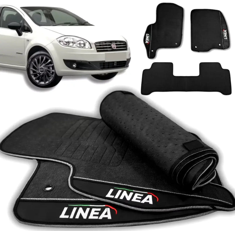 Tapete Borracha Premium CarLux™ Linha Fiat + Brinde (Oferta Exclusiva) lojasaruna