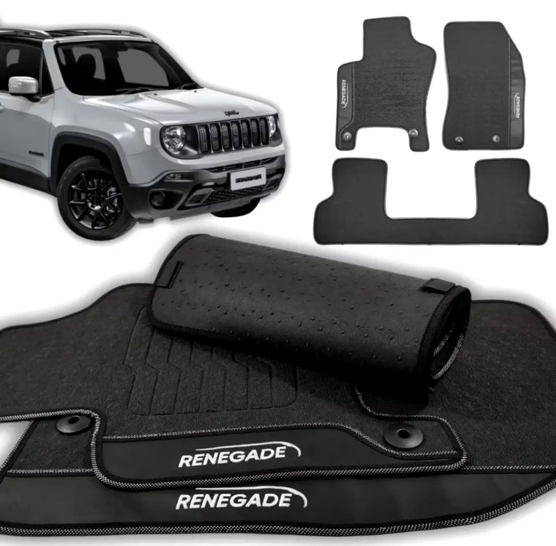 Tapete Borracha Premium CarLux™ Linha Jeep + Brinde (Oferta Exclusiva) lojasaruna