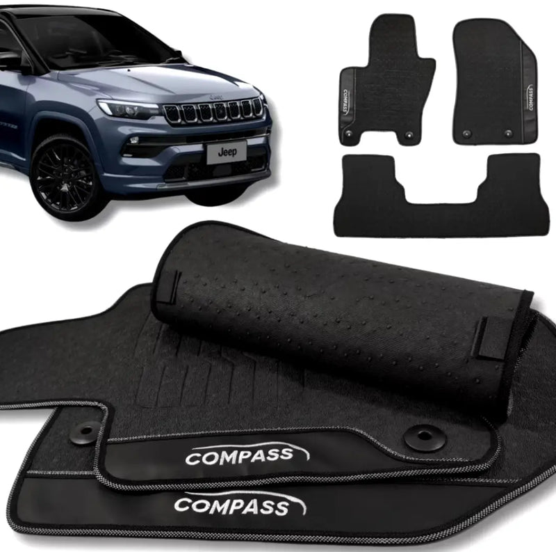 Tapete Borracha Premium CarLux™ Linha Jeep + Brinde (Oferta Exclusiva) lojasaruna